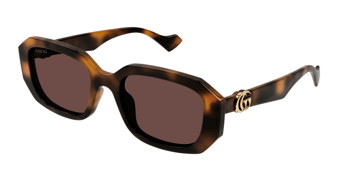 Lunettes de soleil gucci gg1535s 002 havana geometric femenino taille 54mm - Vue principale