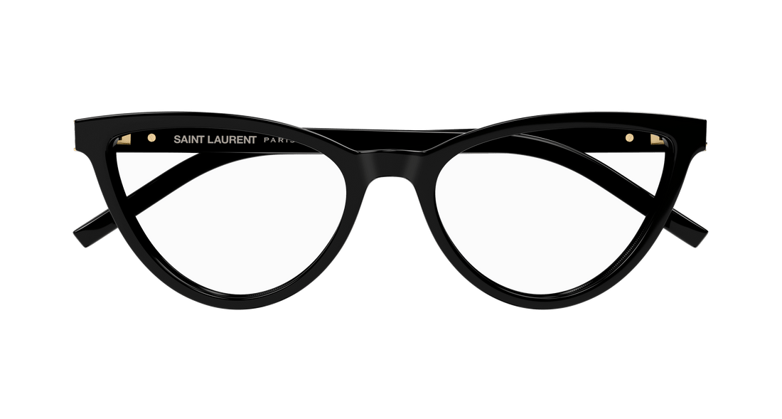 Lunettes de vue saint laurent sl m138 001 negro cat eye femenino taille 55mm - Vue détaillée