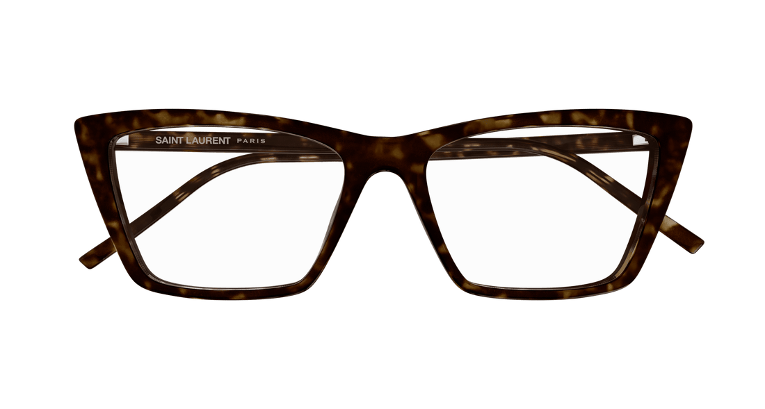 Brillen saint laurent sl 737 mica thin opt 002 havana rectangular / squared femenino größe 54mm - Detailansicht