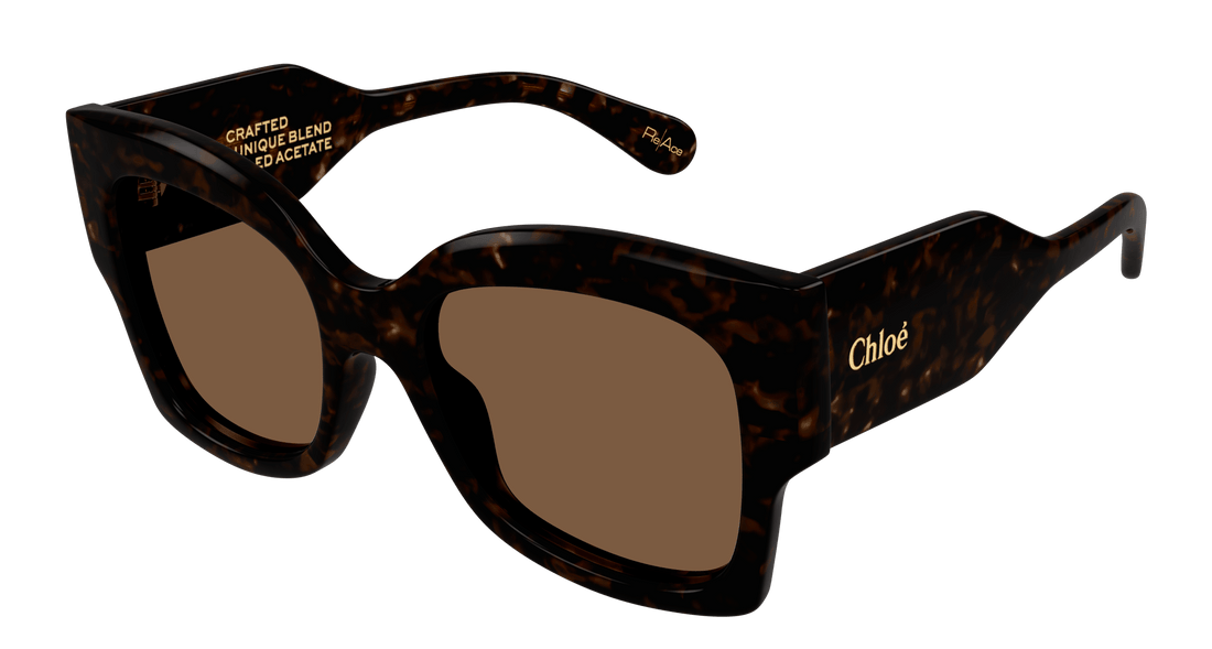 Lunettes de soleil chloé ch0252s 002 havana butterfly femenino taille 55mm - Vue principale