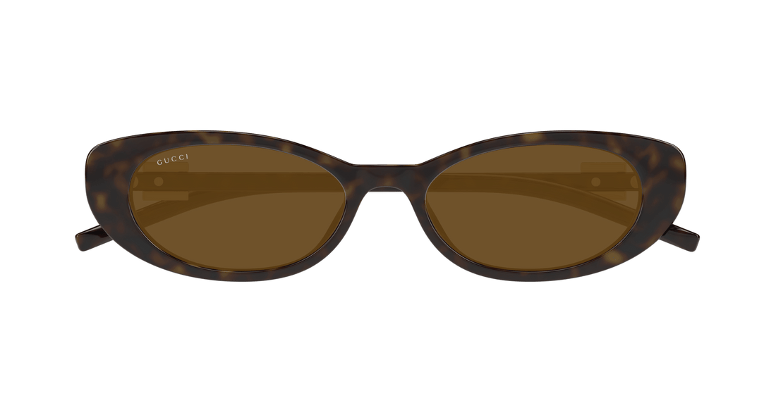 Occhiali da sole gucci gg1680s 004 havana cat eye femenino taglia 52mm - Vista dettagliata