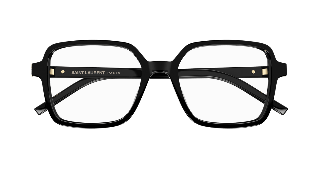 Brillen saint laurent sl m139 001 negro rectangular / squared femenino größe 54mm - Detailansicht