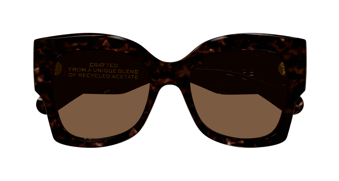 Lunettes de soleil chloé ch0252s 002 havana butterfly femenino taille 55mm - Vue détaillée