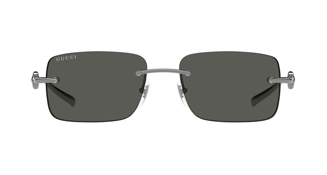 Occhiali da sole gucci gg1703s 001 rutenio rectangular / squared masculino taglia 55mm - Vista dettagliata