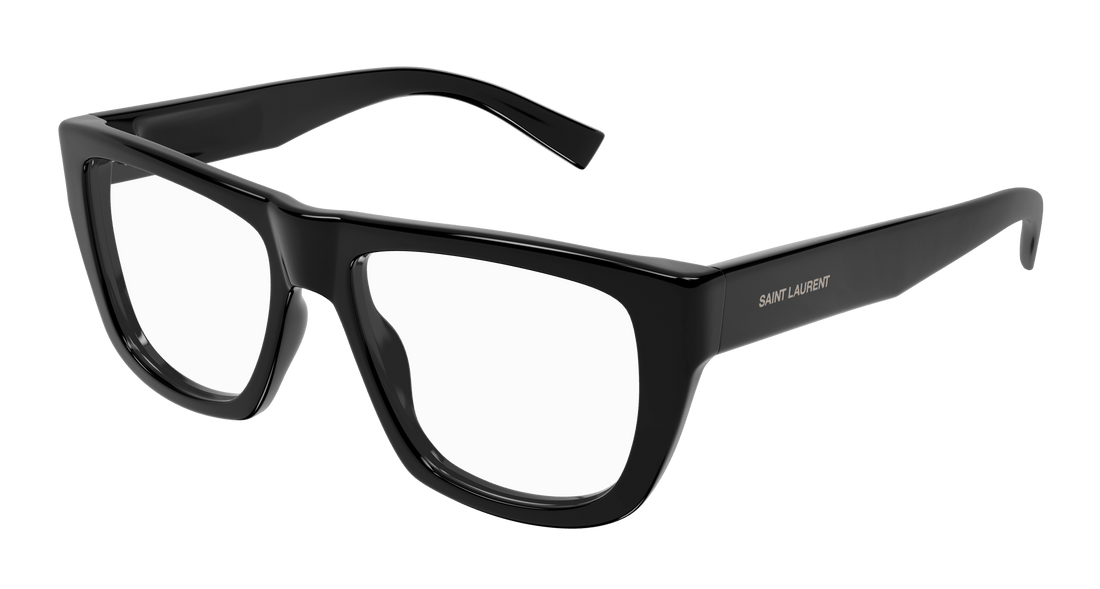 Brillen saint laurent sl 714 001 negro rectangular / squared unisex größe 55mm - Hauptansicht
