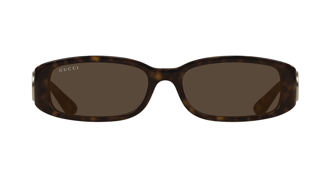 Occhiali da sole gucci gg1661s 002 havana rectangular / squared femenino taglia 54mm - Vista dettagliata