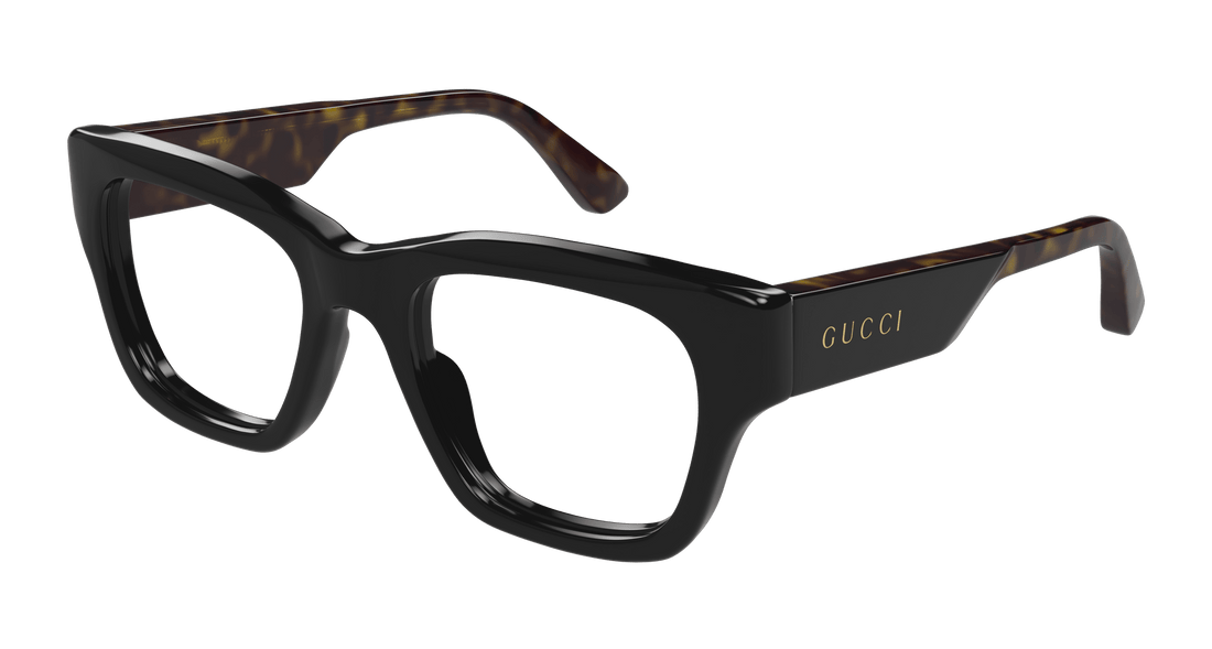 Brillen gucci gg1669o 005 negro rectangular / squared masculino größe 52mm - Hauptansicht