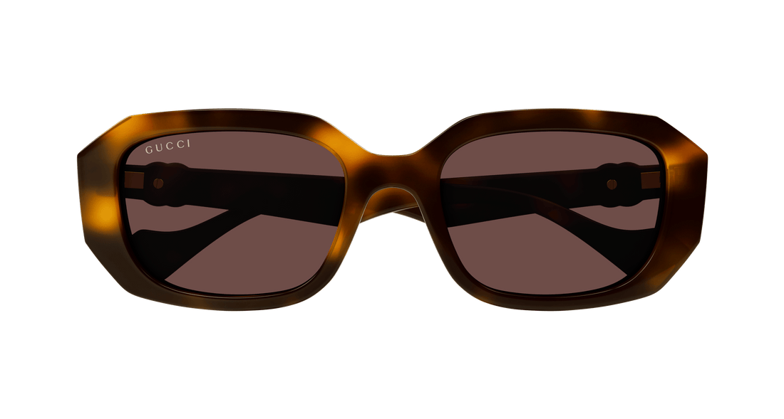 Lunettes de soleil gucci gg1535s 002 havana geometric femenino taille 54mm - Vue détaillée