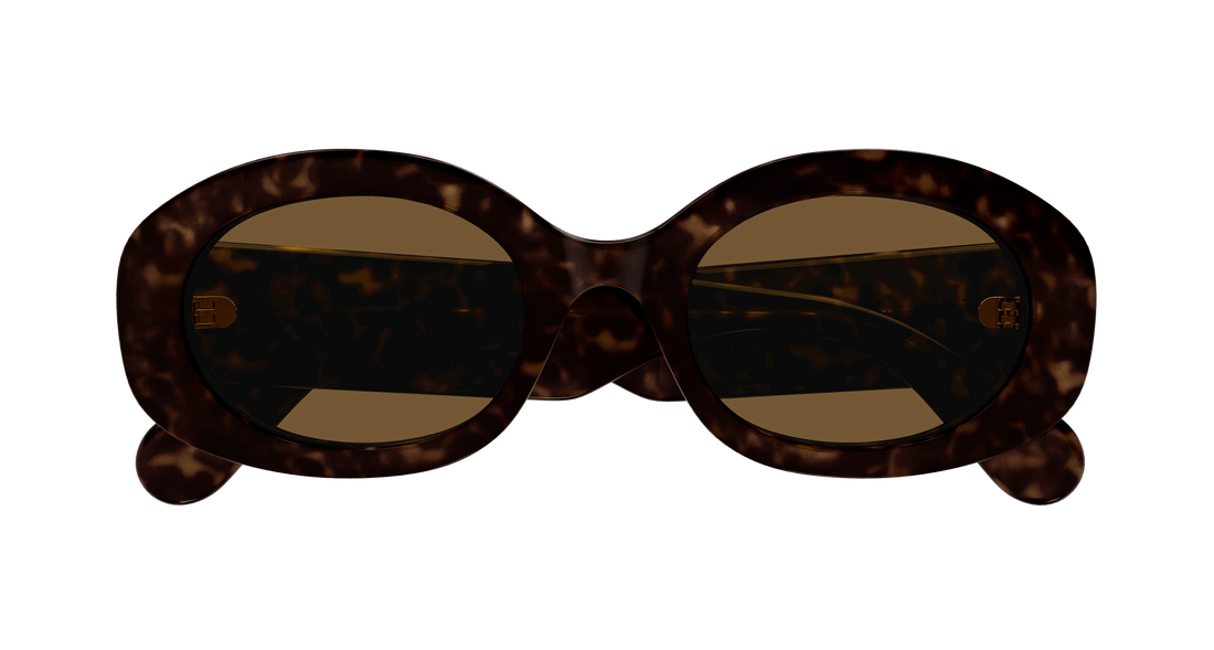 Occhiali da sole chloé ch0258s 002 havana round/oval/panthos femenino taglia 53mm - Vista dettagliata