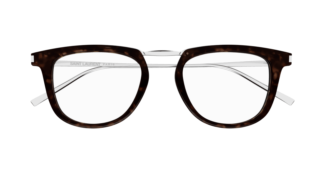 Brillen saint laurent sl 753 opt 002 havana round/oval/panthos unisex größe 50mm - Detailansicht