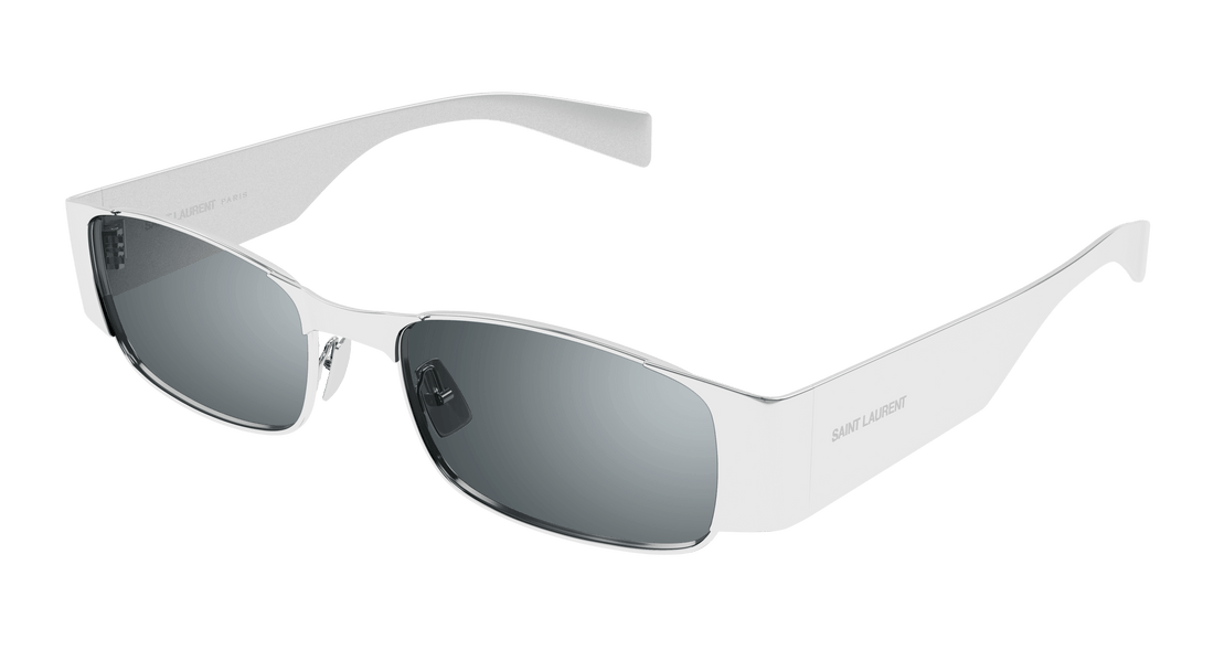 Occhiali da sole saint laurent sl 738 001 plateado rectangular / squared unisex taglia 54mm - Vista principale