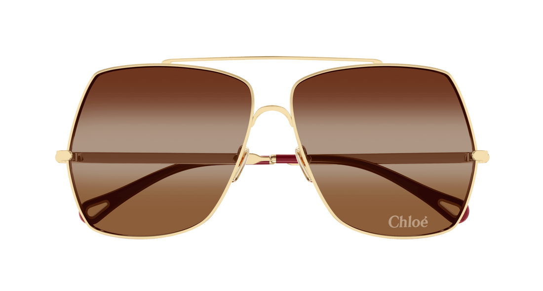 Gafas de sol chloé ch0278s 001 dorado rectangular / squared femenino talla 62mm - Vista de detalle