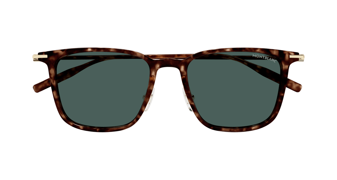 Sunglasses montblanc mb0354s 002 havana rectangular / squared masculino size 52mm - Detailed view