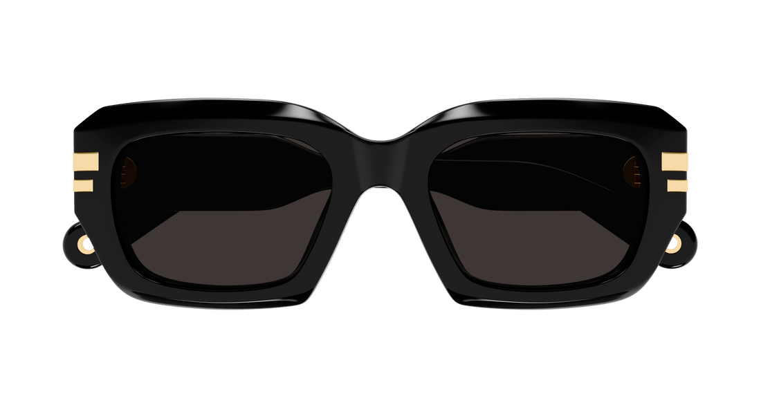 Gafas de sol chloé ch0256s 001 negro rectangular / squared femenino talla 53mm - Vista de detalle