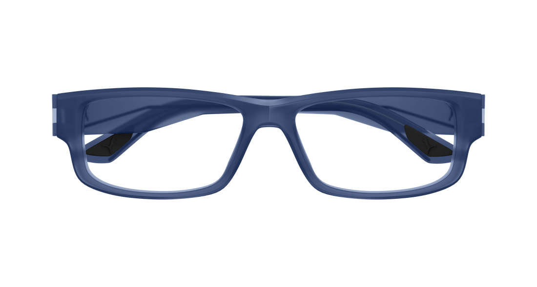 Occhiali da vista puma pu0440o 005 azul rectangular / squared masculino taglia 57mm - Vista dettagliata