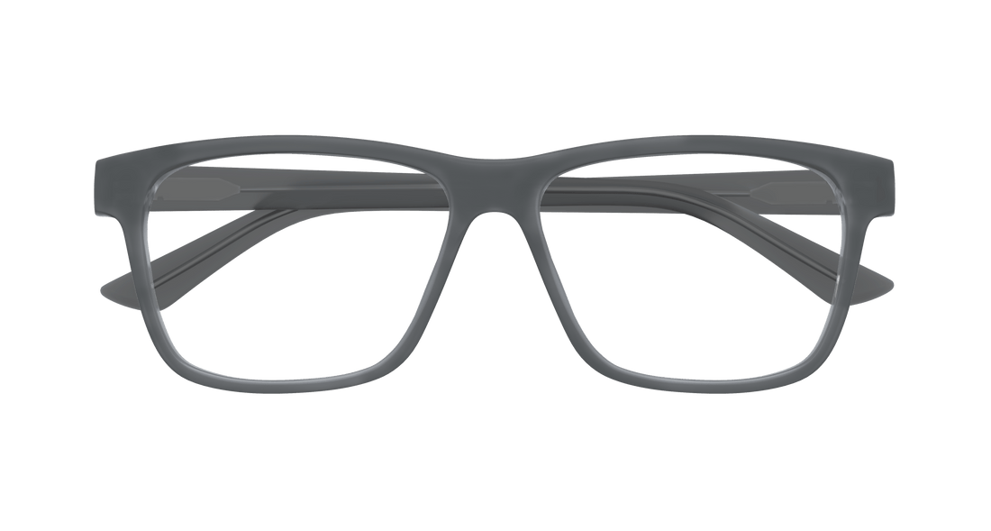Occhiali da vista puma pu0470o 003 gris rectangular / squared masculino taglia 57mm - Vista dettagliata