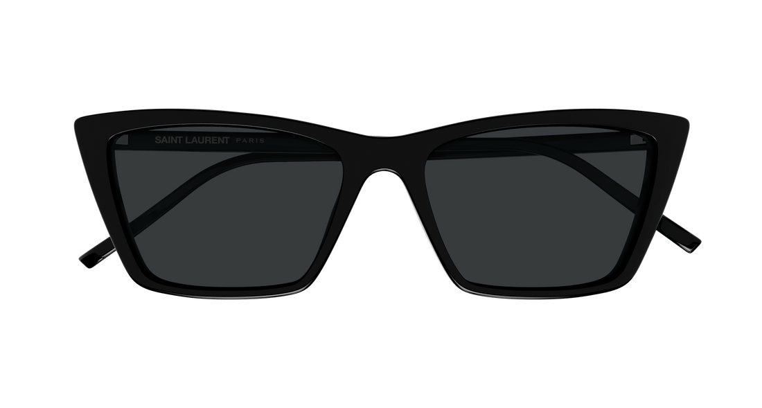 Óculos de sol saint laurent sl 737 mica thin 001 negro rectangular / squared femenino tamanho 54mm - Vista de detalhe