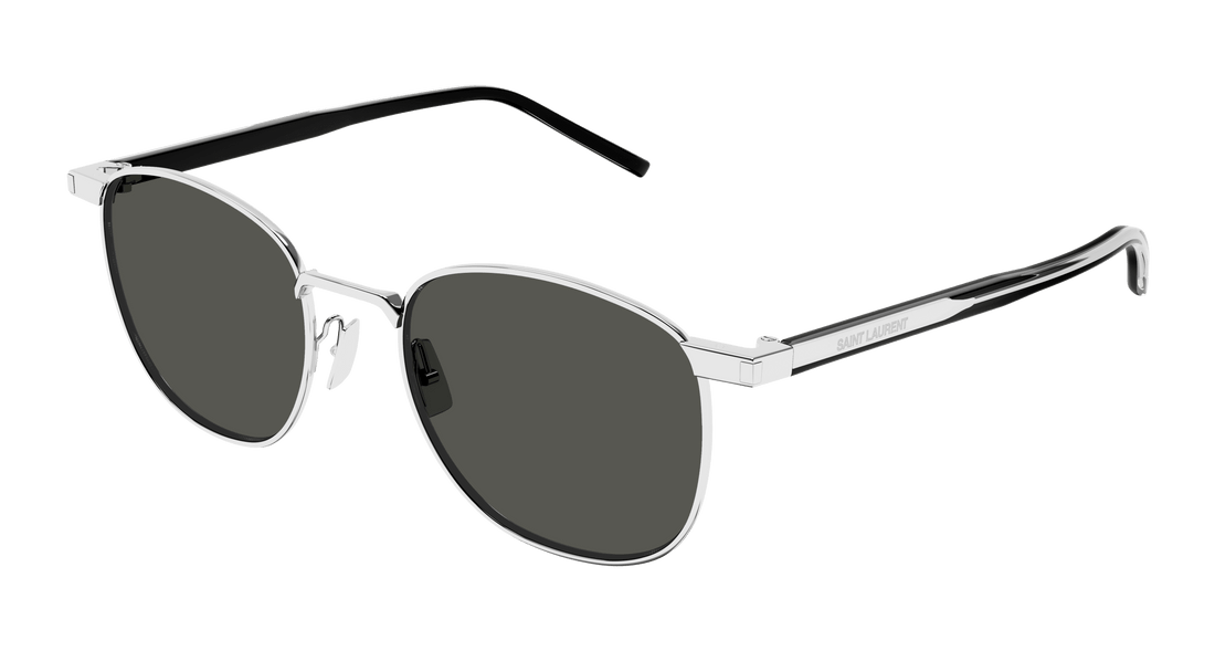 Okulary przeciwsłoneczne saint laurent sl 747 007 plateado round/oval/panthos unisex rozmiar 53mm - Widok główny