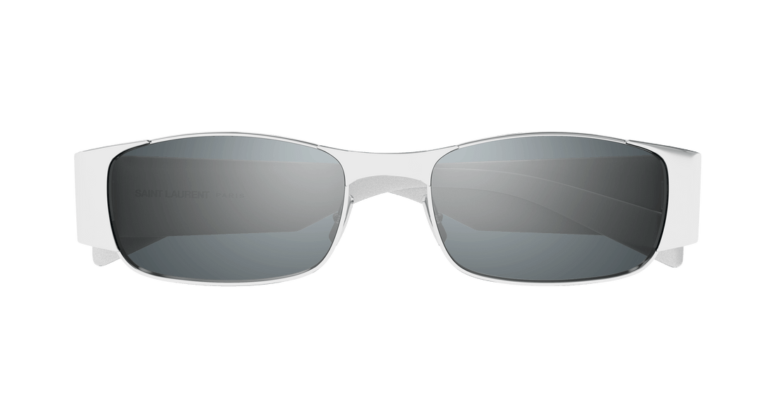 Occhiali da sole saint laurent sl 738 001 plateado rectangular / squared unisex taglia 54mm - Vista dettagliata