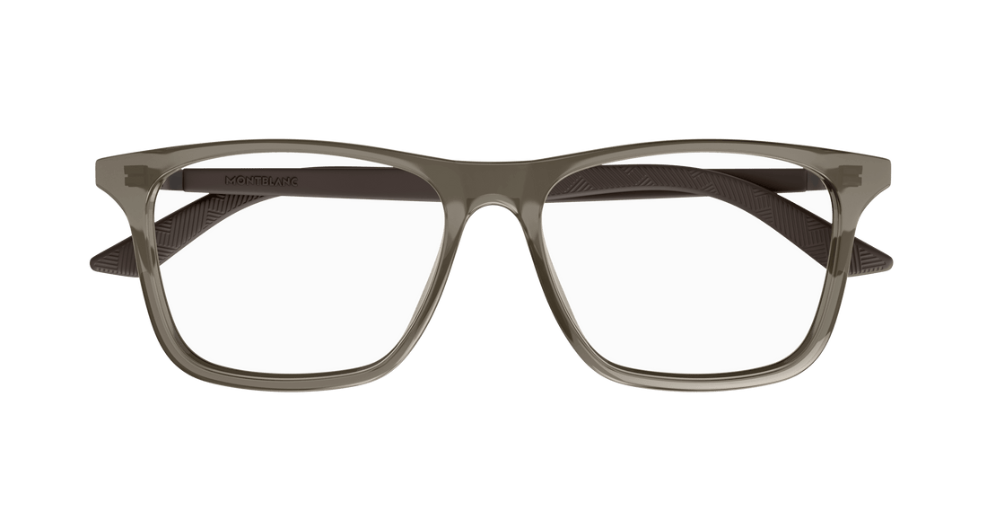 Occhiali da vista montblanc mb0359o 008 gris rectangular / squared masculino taglia 57mm - Vista dettagliata