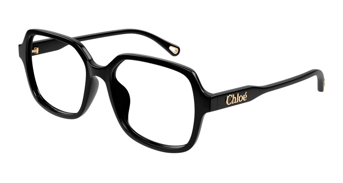 Prescription glasses chloé ch0277oa 001 negro rectangular / squared femenino size 53mm - Main view