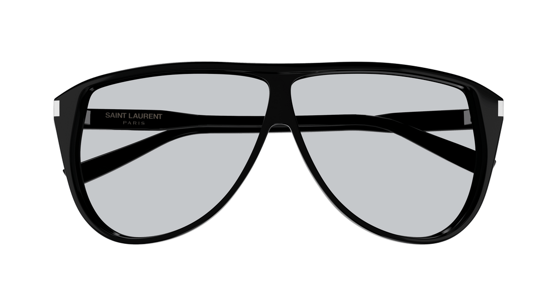 Okulary przeciwsłoneczne saint laurent sl 731 gaspar 001 negro pilot/navigator masculino rozmiar 65mm - Widok szczegółowy