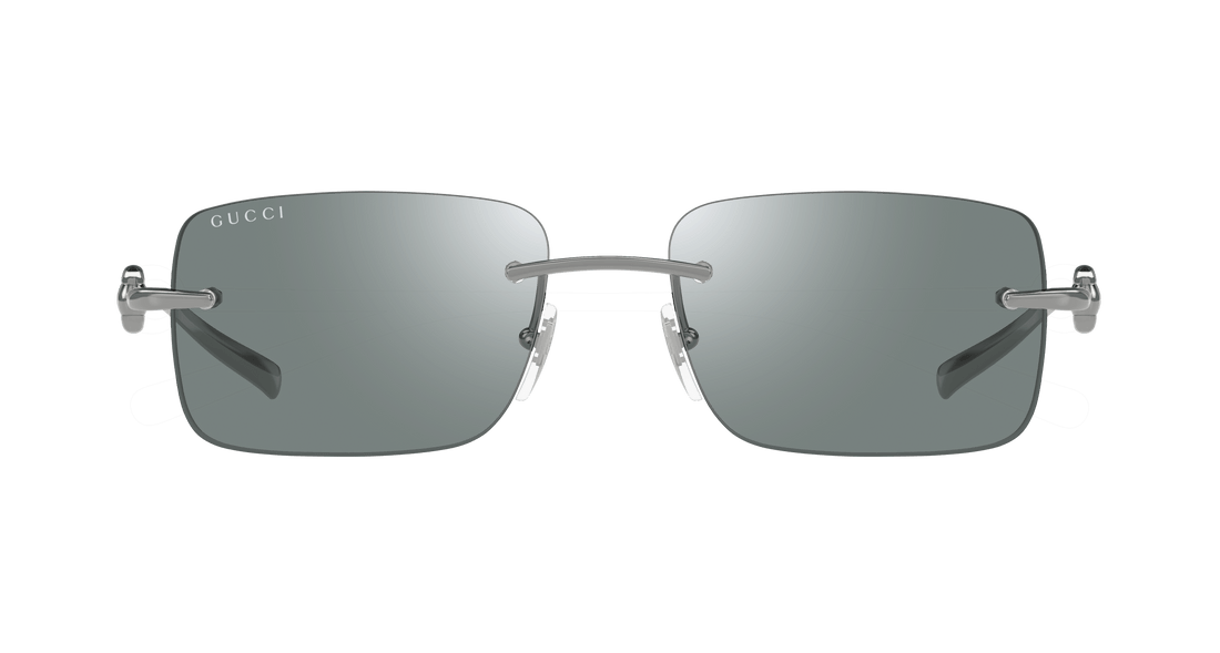 Sunglasses gucci gg1703s 002 plateado rectangular / squared masculino size 55mm - Detailed view