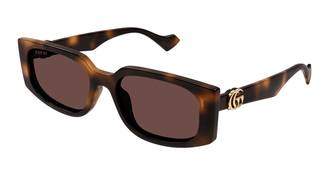 Sonnenbrillen gucci gg1534s 002 havana rectangular femenino größe 55mm - Hauptansicht