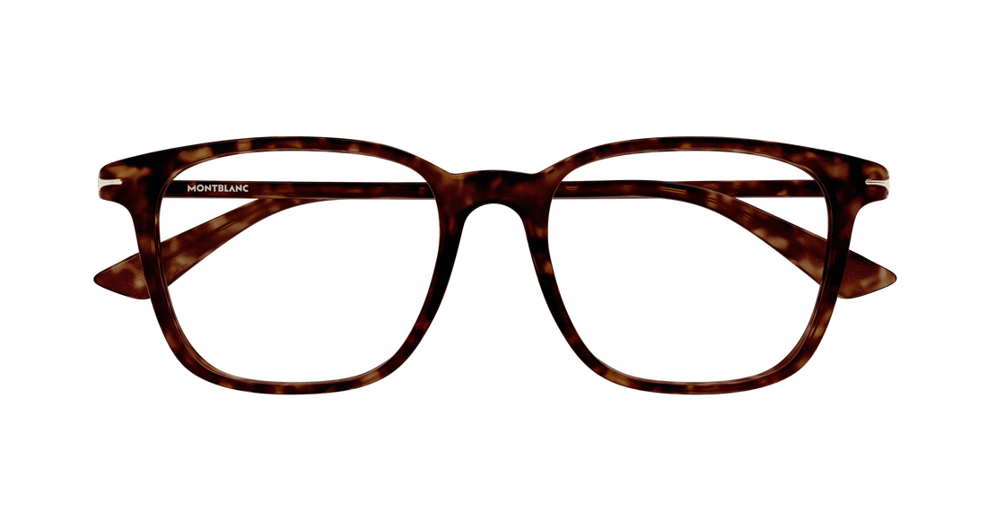 Occhiali da vista montblanc mb0338o 007 havana rectangular / squared masculino taglia 54mm - Vista dettagliata