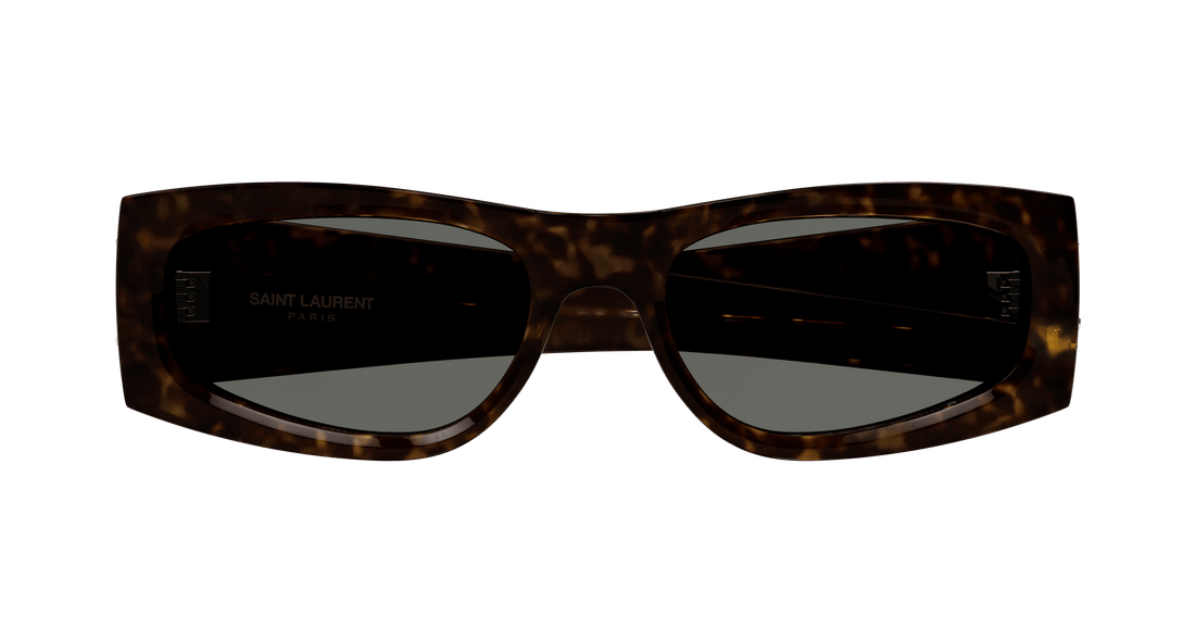 Okulary przeciwsłoneczne saint laurent sl m140 003 havana rectangular / squared femenino rozmiar 56mm - Widok szczegółowy