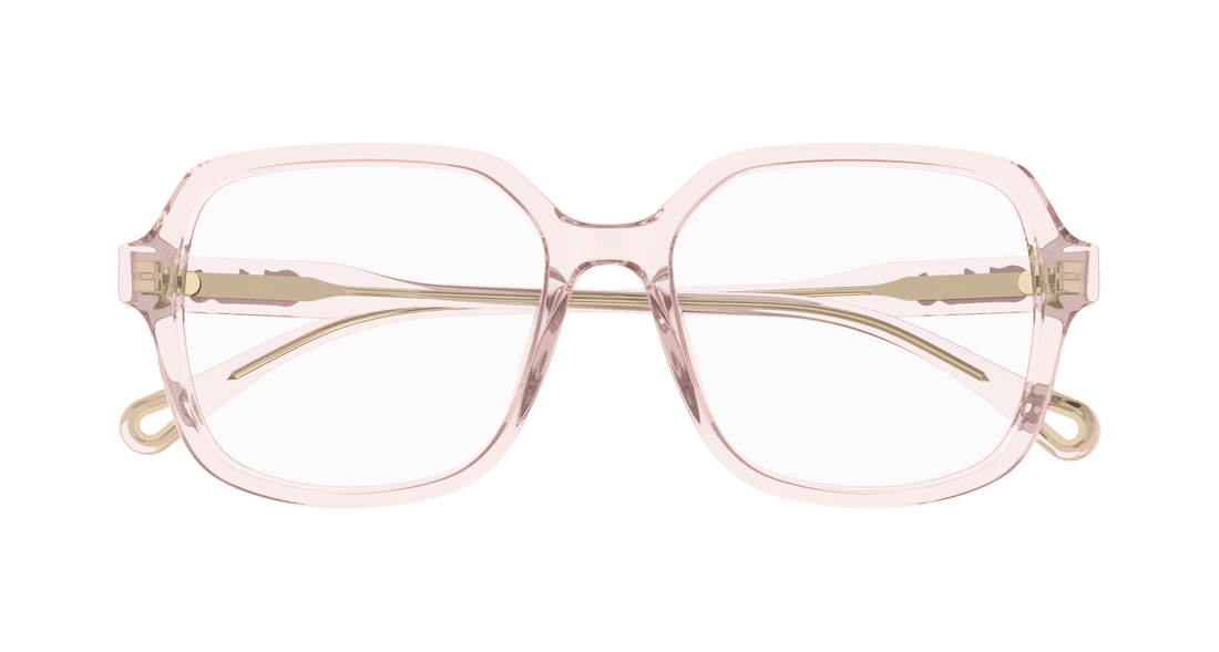 Prescription glasses chloé ch0277oa 003 rosa rectangular / squared femenino size 53mm - Detailed view