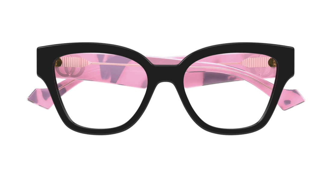 Occhiali da vista gucci gg1424o 012 negro round/oval/panthos femenino taglia 54mm - Vista dettagliata