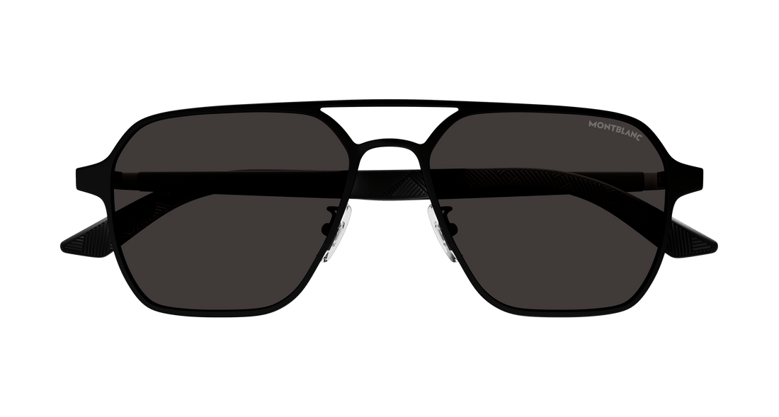 Occhiali da sole montblanc mb0360s 001 negro pilot/navigator masculino taglia 56mm - Vista dettagliata