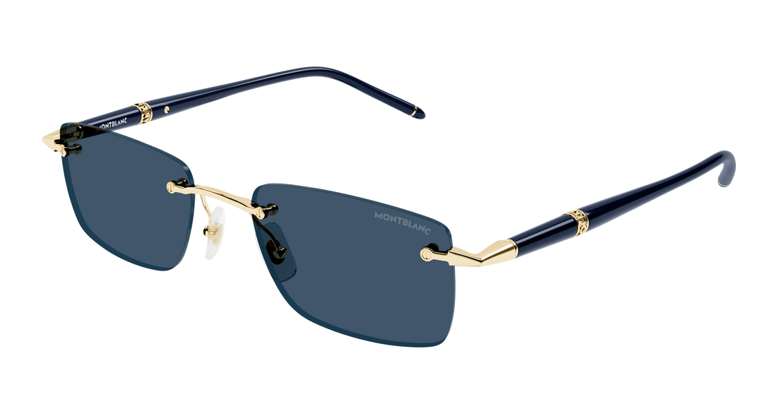 Lunettes de soleil montblanc mb0344s 003 rectangular masculino taille 54mm - Vue principale
