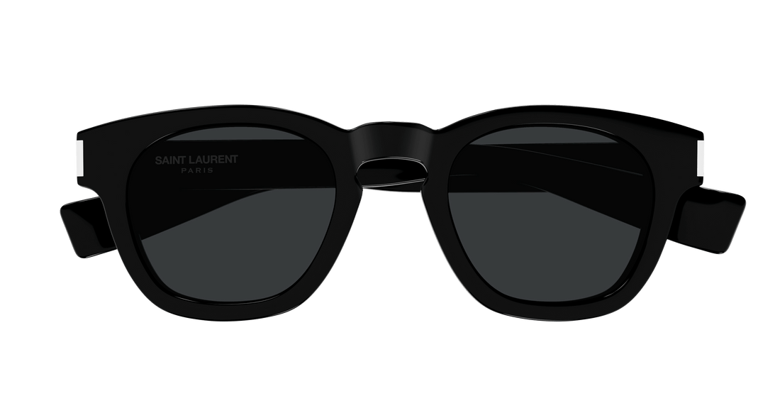 Okulary przeciwsłoneczne saint laurent sl 746 001 negro round/oval/panthos unisex rozmiar 48mm - Widok szczegółowy
