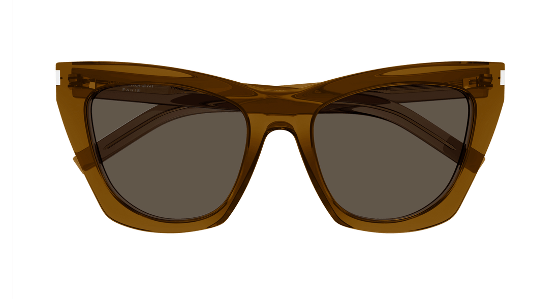 Okulary przeciwsłoneczne saint laurent sl 214 kate 034 marron cat eye femenino rozmiar 55mm - Widok szczegółowy