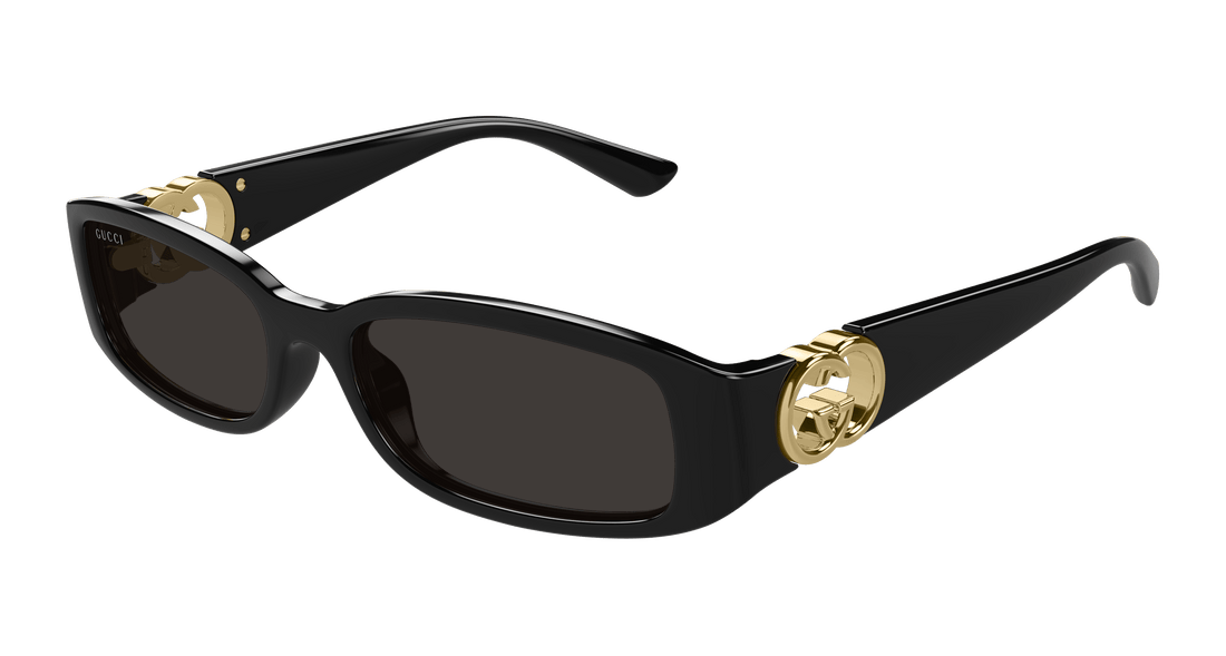 Occhiali da sole gucci gg1661s 001 negro rectangular / squared femenino taglia 54mm - Vista principale