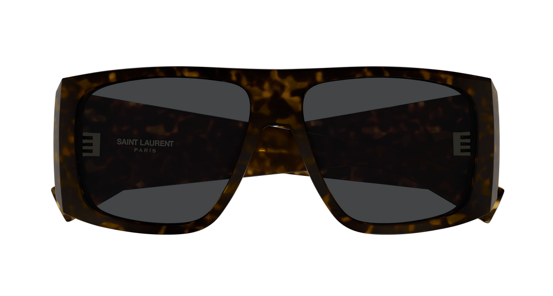 Occhiali da sole saint laurent sl 832 002 havana rectangular / squared femenino taglia 57mm - Vista dettagliata