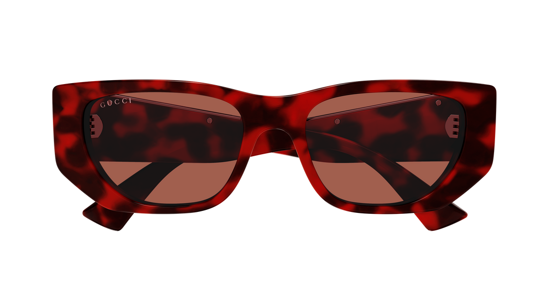 Occhiali da sole gucci gg1959s 003 havana cat eye femenino taglia 53mm - Vista dettagliata