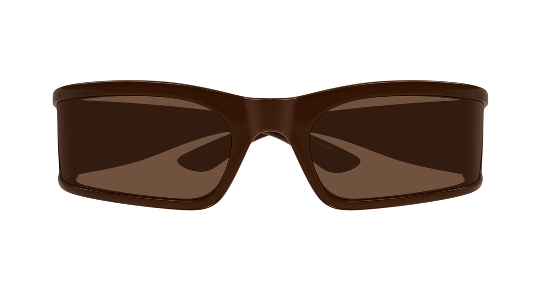 Gafas de sol balenciaga bb0458s 004 marron mask unisex talla 73mm - Vista de detalle