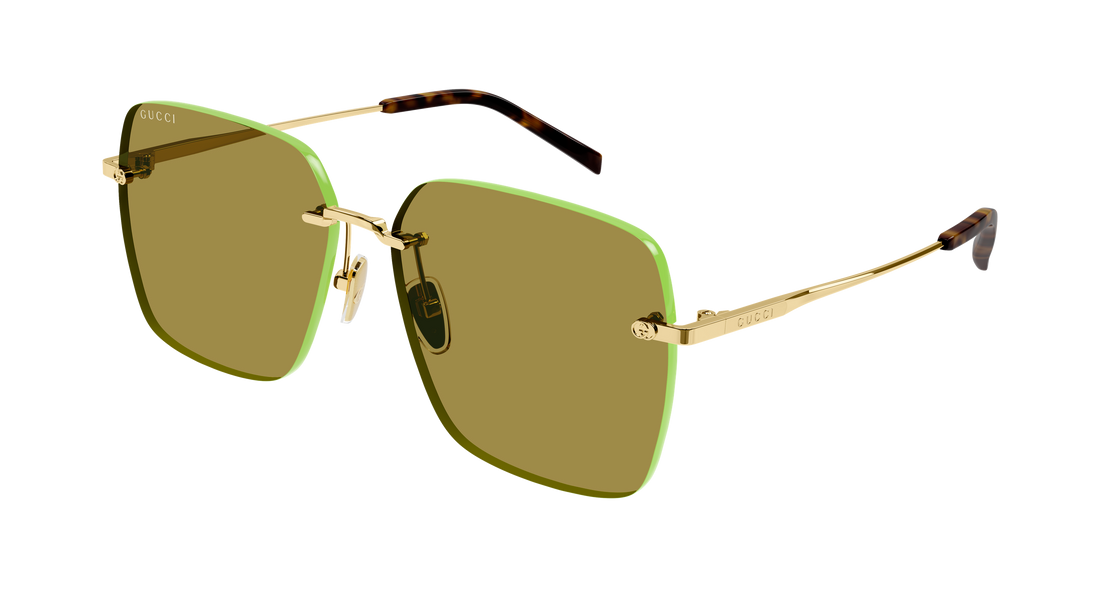 Occhiali da sole gucci gg1955sa 004 dorado rectangular / squared femenino taglia 60mm - Vista principale