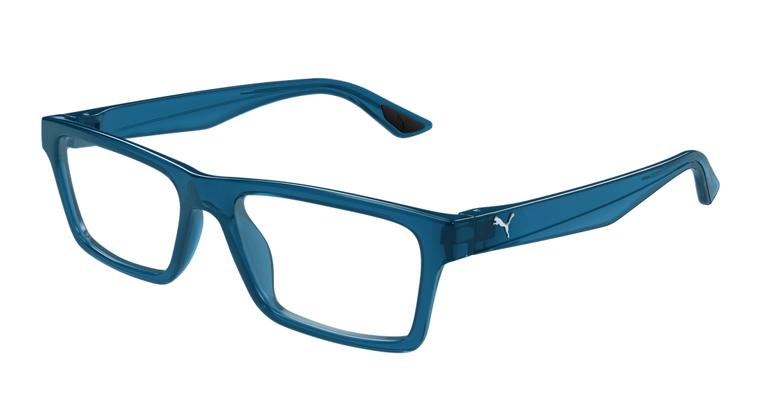 Occhiali da vista puma pu0487o 004 azul square masculino taglia 56mm - Vista principale