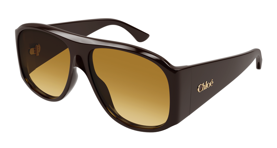 Gafas de sol chloé ch0347s 001 marron pilot/navigator femenino talla 60mm - Vista principal