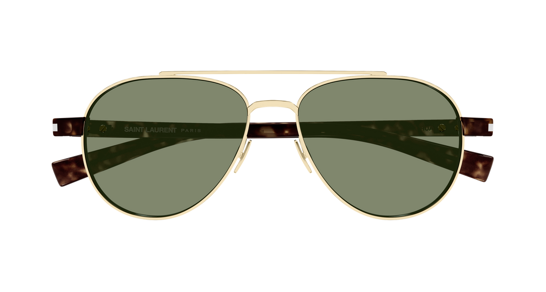 Occhiali da sole saint laurent sl 843 003 dorado round/oval/panthos masculino taglia 54mm - Vista dettagliata