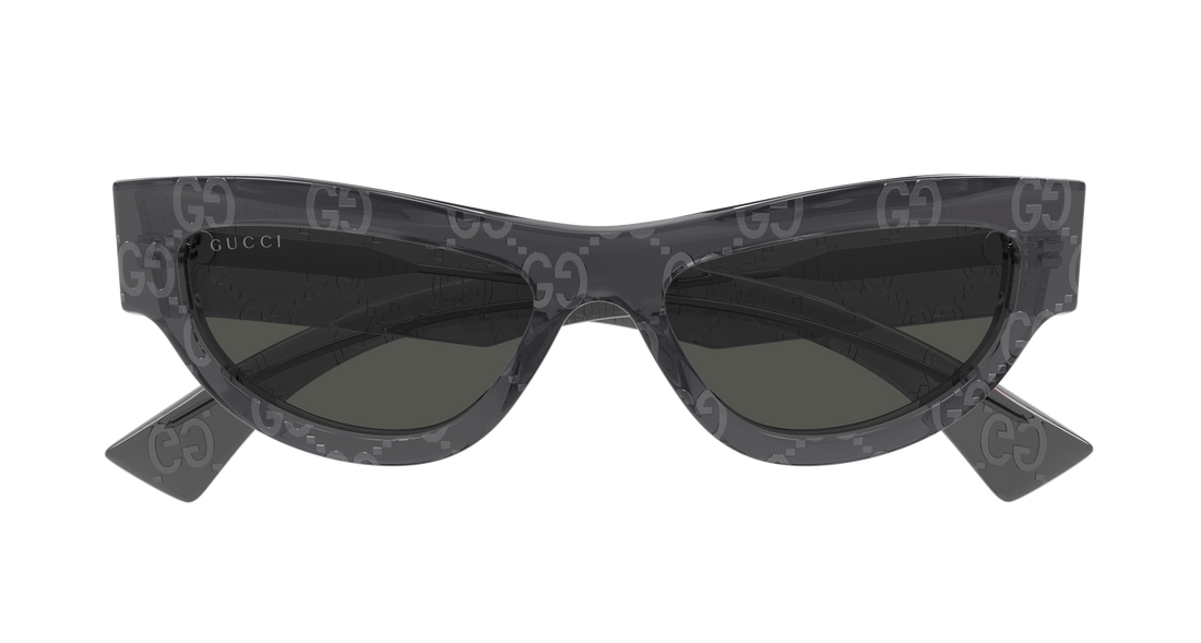 Occhiali da sole gucci gg1834s 016 gris cat eye femenino taglia 53mm - Vista dettagliata