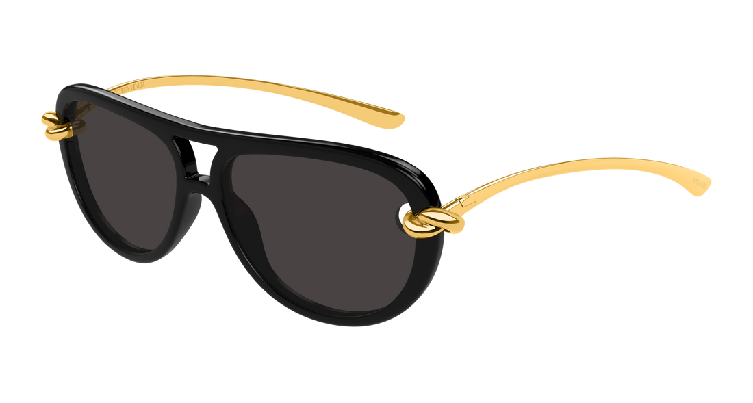 Occhiali da sole bottega veneta bv1418s 005 negro pilot/navigator femenino taglia 58mm - Vista principale