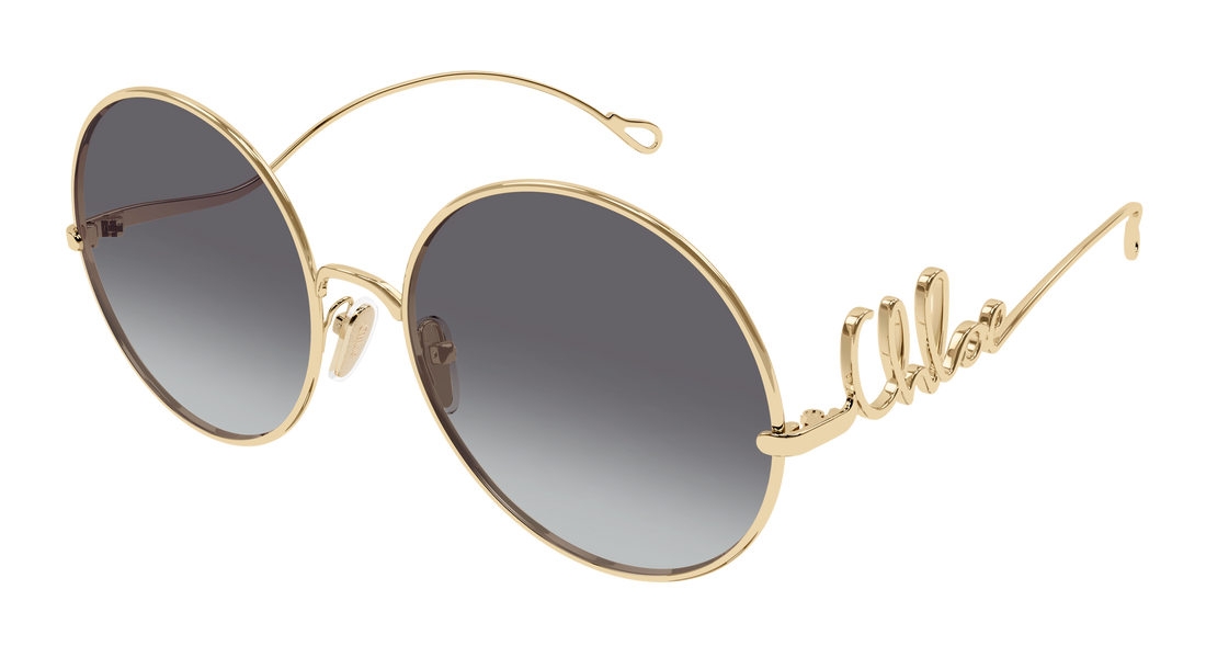 Gafas de sol chloé ch0329s 001 dorado round/oval/panthos femenino talla 60mm - Vista principal