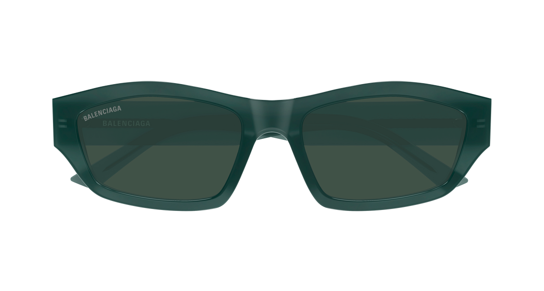Occhiali da sole balenciaga bb0448sk 003 verde geometric unisex taglia 57mm - Vista dettagliata