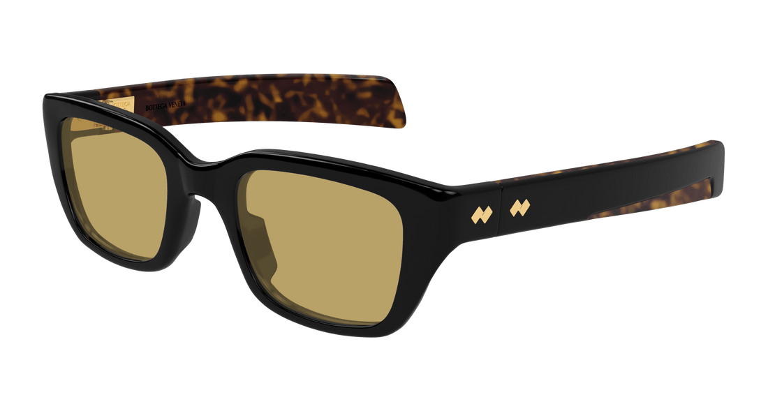 Occhiali da sole bottega veneta bv1393s 009 negro rectangular / squared unisex taglia 50mm - Vista principale