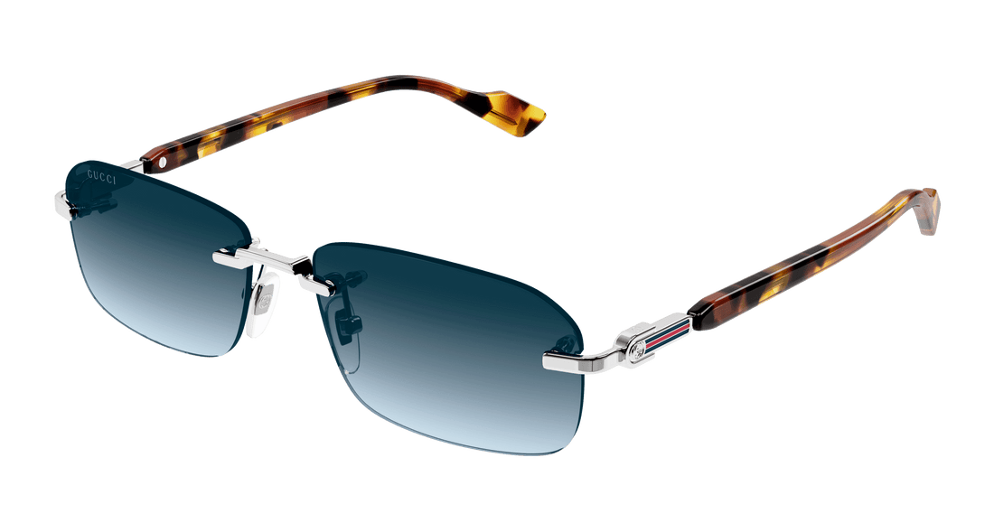 Gafas de sol gucci gg1221s 007 plateado square masculino talla 56mm - Vista principal